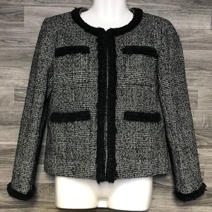 J. Crew Black and White Blazer Jacket